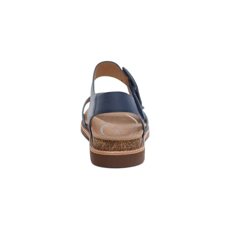 Aetrex Women's Claire Sandals- Navy