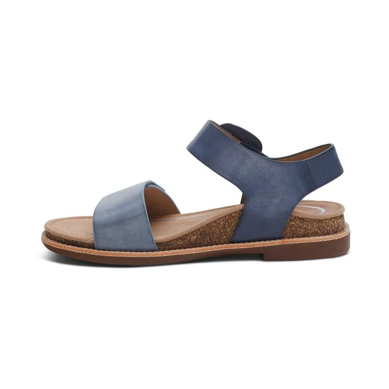 Aetrex Women's Claire Sandals- Navy