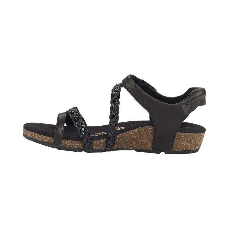 Aetrex Women's Jillian Sandals- Black