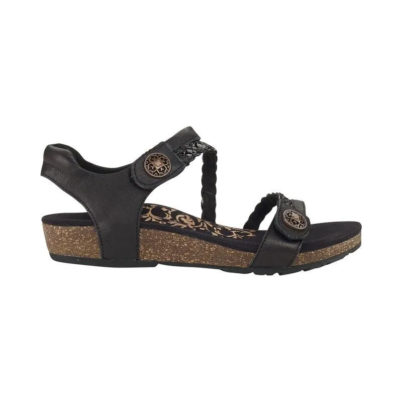 Aetrex Women's Jillian Sandals- Black