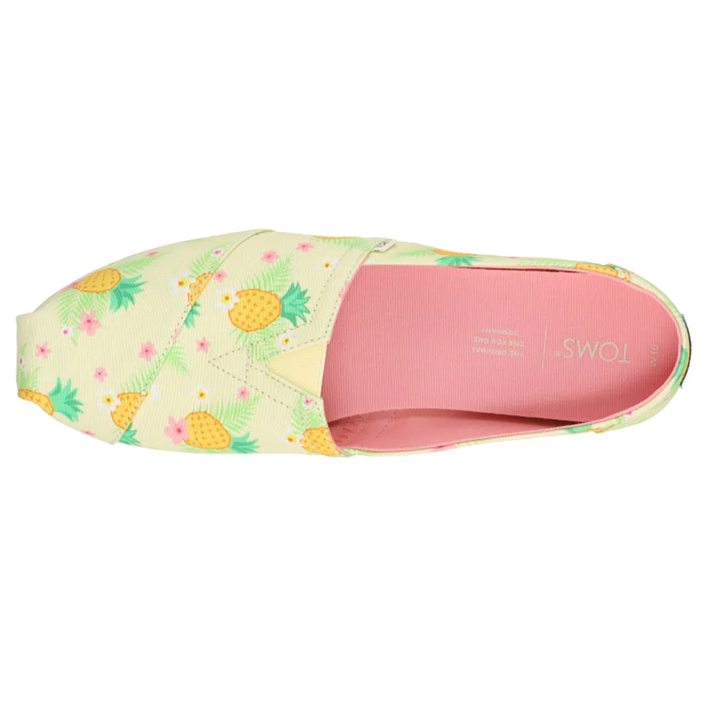 Alpargata Pineapple Graphic Slip On Flats