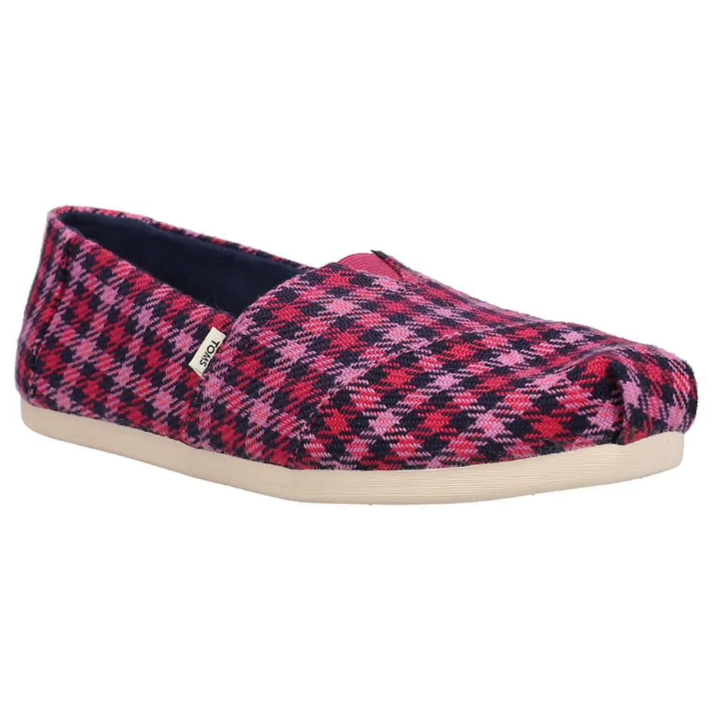 Alpargata Plaid Slip On Flats