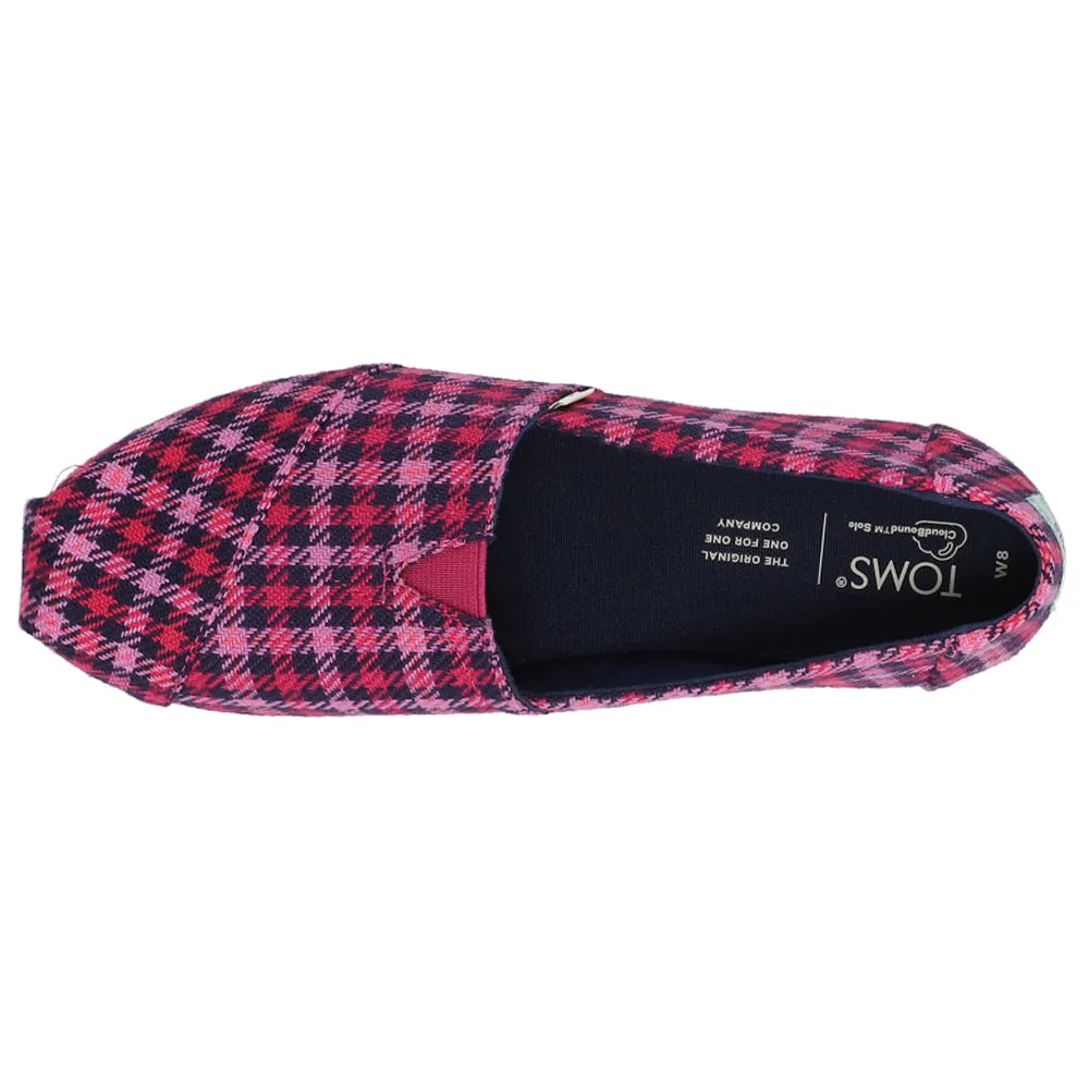 Alpargata Plaid Slip On Flats