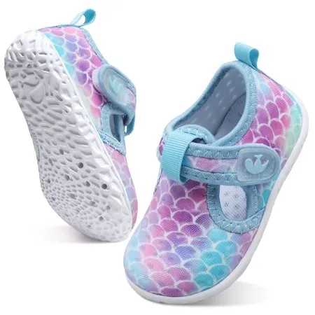 Barerun Baby Boys Girls Water Sport Shoes Barefoot Kids Aqua Socks Quick-Dry Beach Swim Pool Shoes Mermaid Scale InfantMermaid Scale,