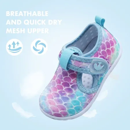 Barerun Baby Boys Girls Water Sport Shoes Barefoot Kids Aqua Socks Quick-Dry Beach Swim Pool Shoes Mermaid Scale InfantMermaid Scale,