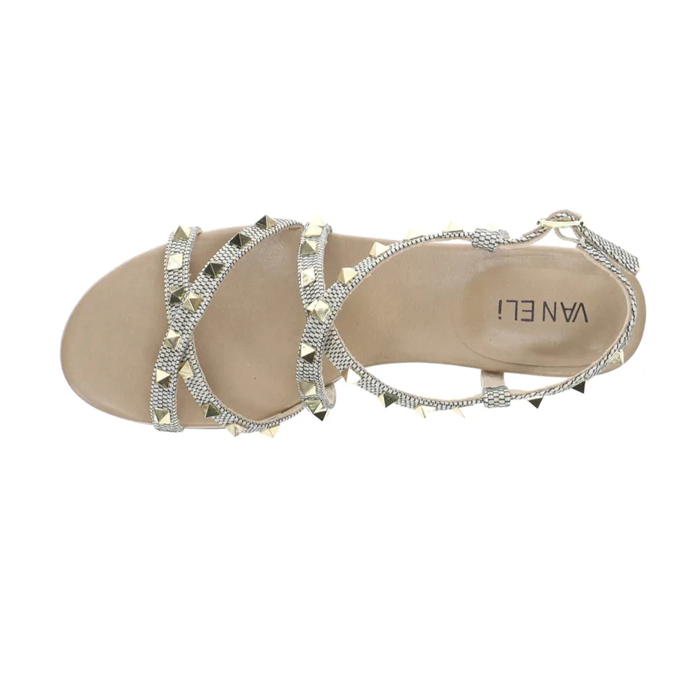 Basira Studded Strappy Sandals