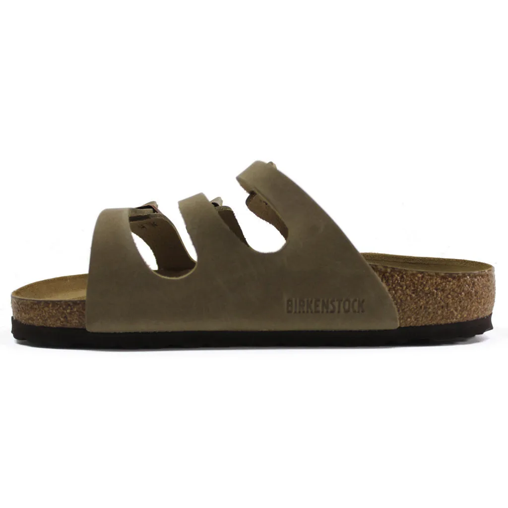 Birkenstock Florida Soft Footbed Oiled Leather Unisex Slide Sandals