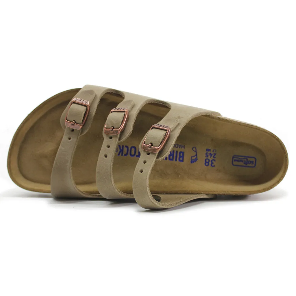 Birkenstock Florida Soft Footbed Oiled Leather Unisex Slide Sandals