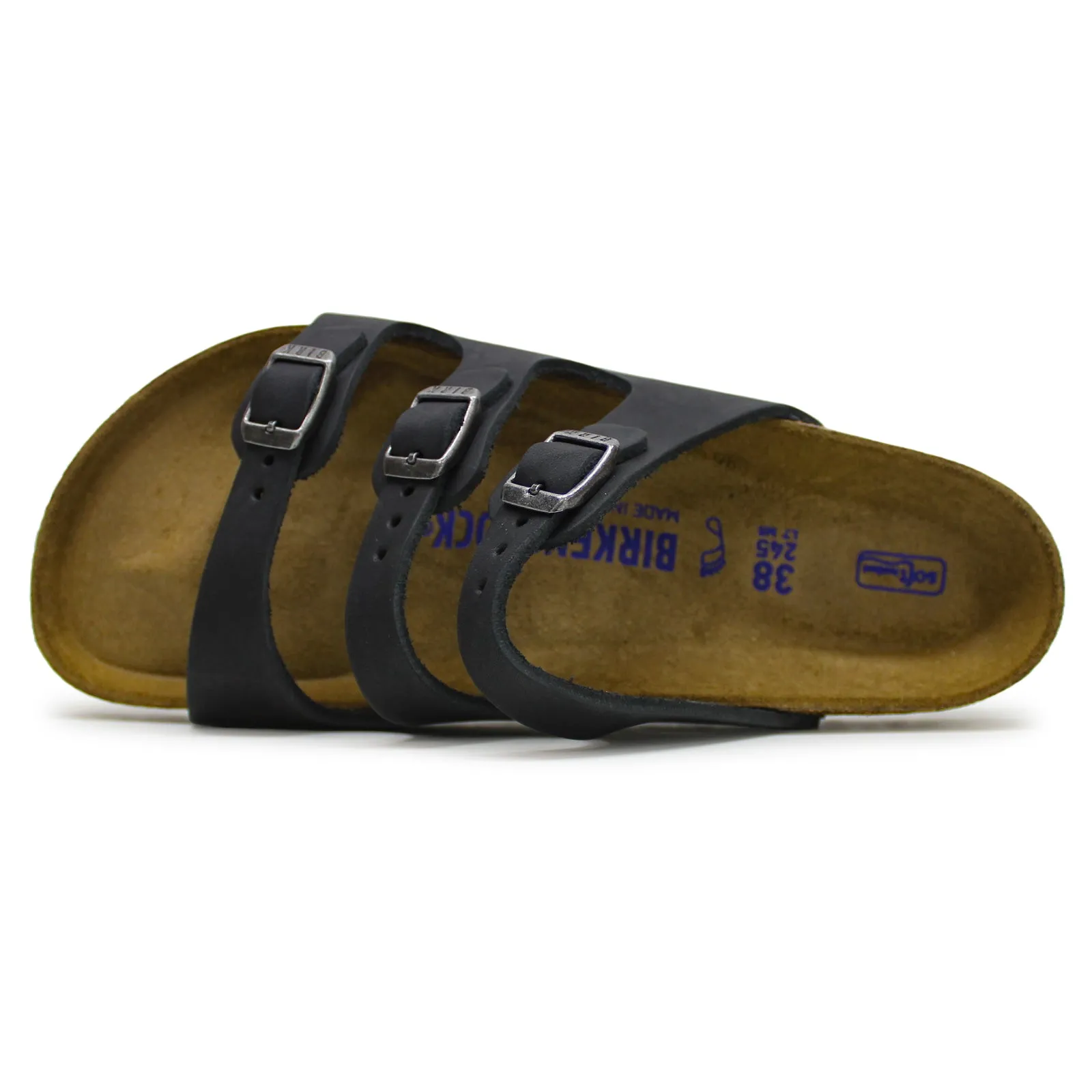 Birkenstock Florida Soft Footbed Oiled Leather Unisex Slide Sandals