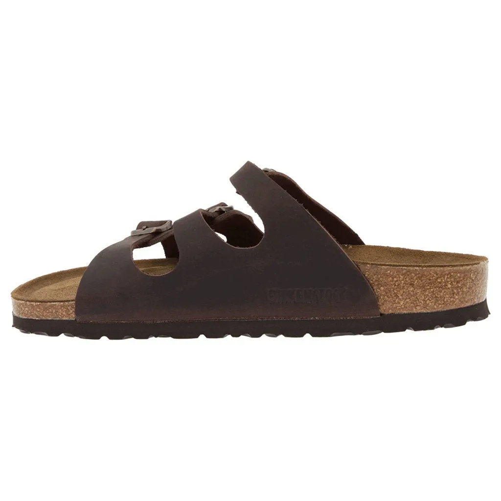 Birkenstock Florida Soft Footbed Oiled Leather Unisex Slide Sandals