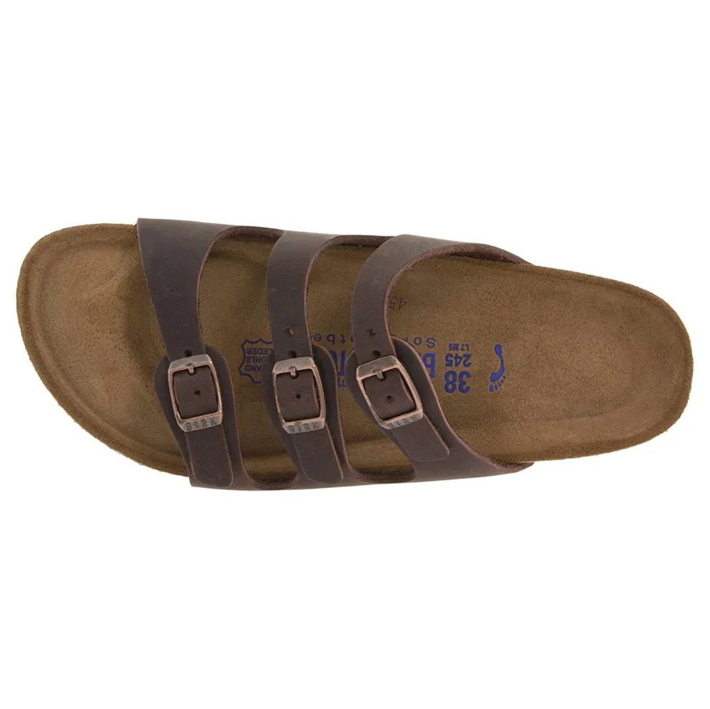 Birkenstock Florida Soft Footbed Oiled Leather Unisex Slide Sandals