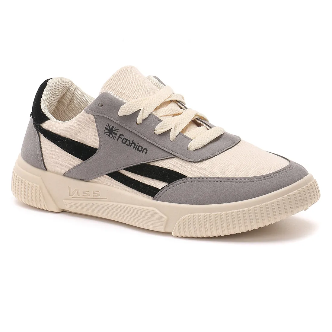 Black Stripes Classic Canvas Lace-Up Sneakers