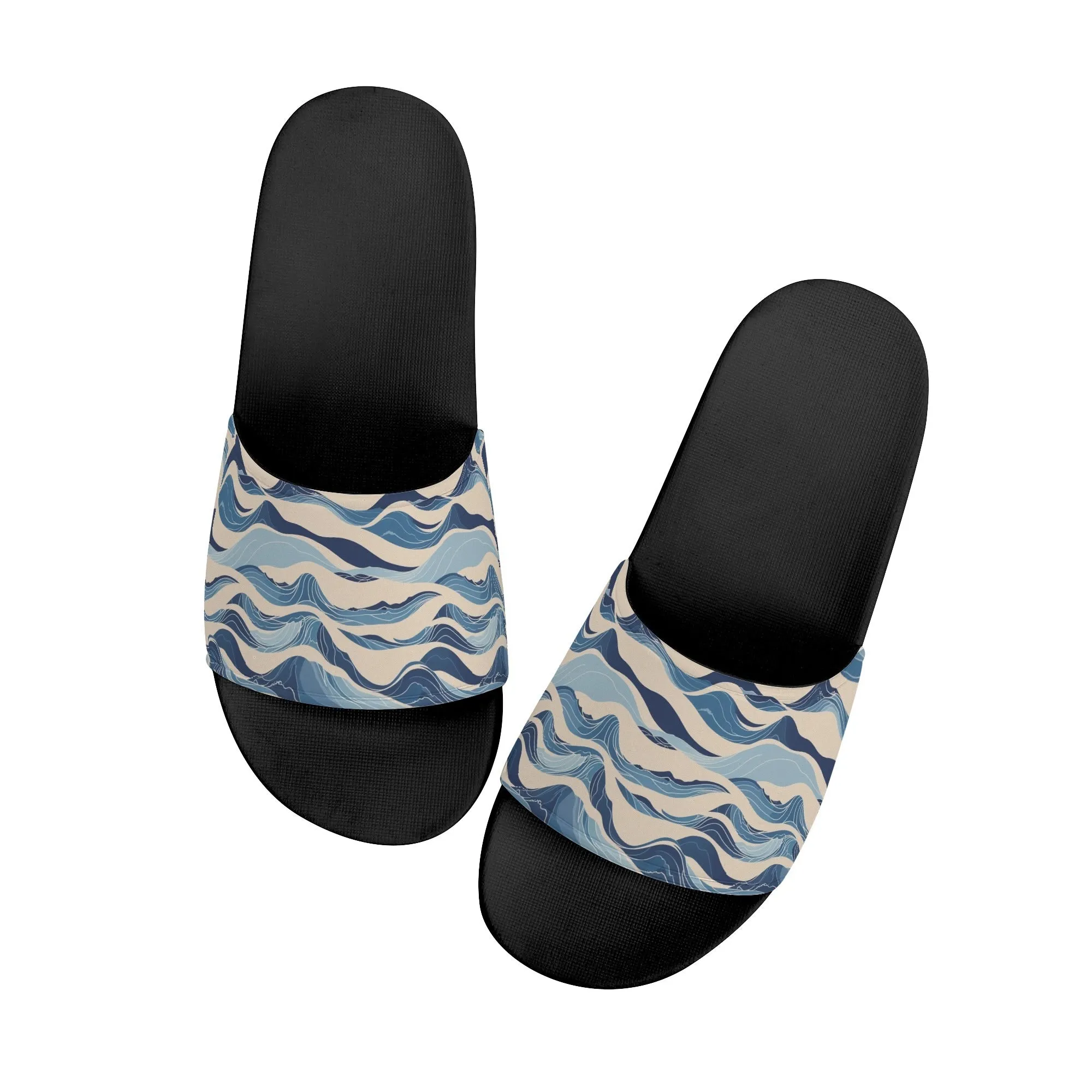 Blue Waves Mens Slide Sandals