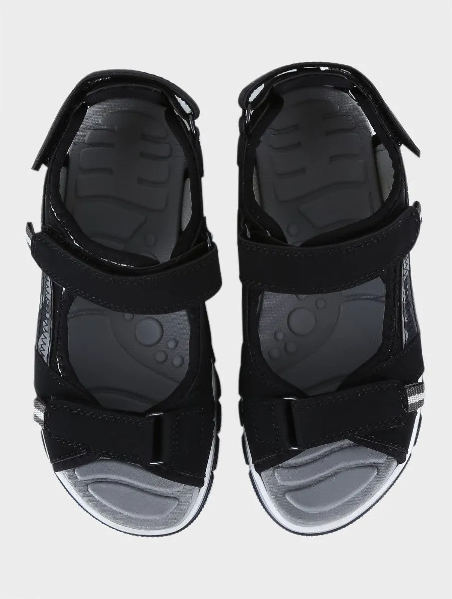 Boys Casual Sport Open Toe Sandals - Black