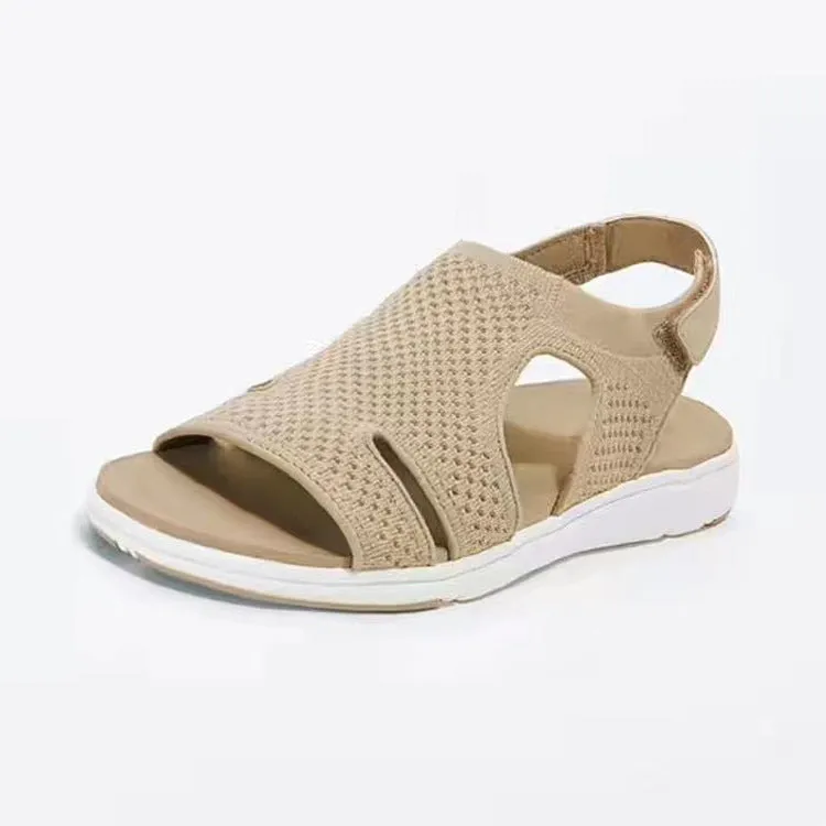 Breathable Stretch Fly Woven Comfortable Velcro Casual Sandals