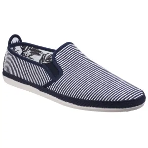 BRIEVA Stripe Espadrille Slip-On – Flossy Riviera Style, Elasticated Fitting, Mediterranean Jute Rope Wrap for Ultimate Comfort and Style