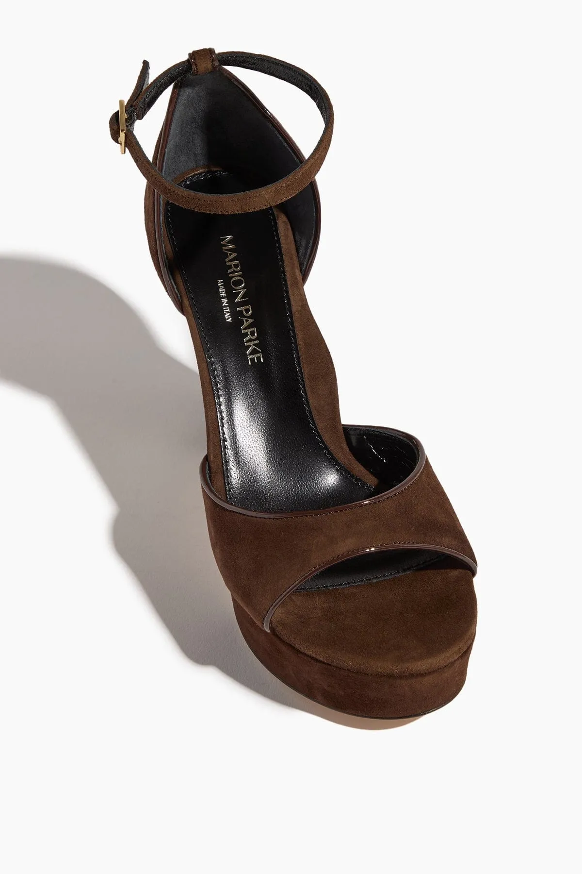 Carolina Platform Heel in Chocolate