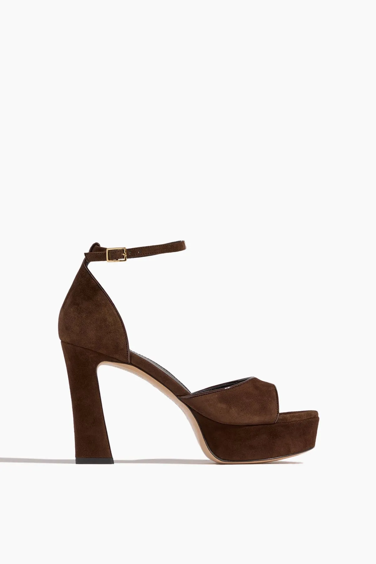 Carolina Platform Heel in Chocolate