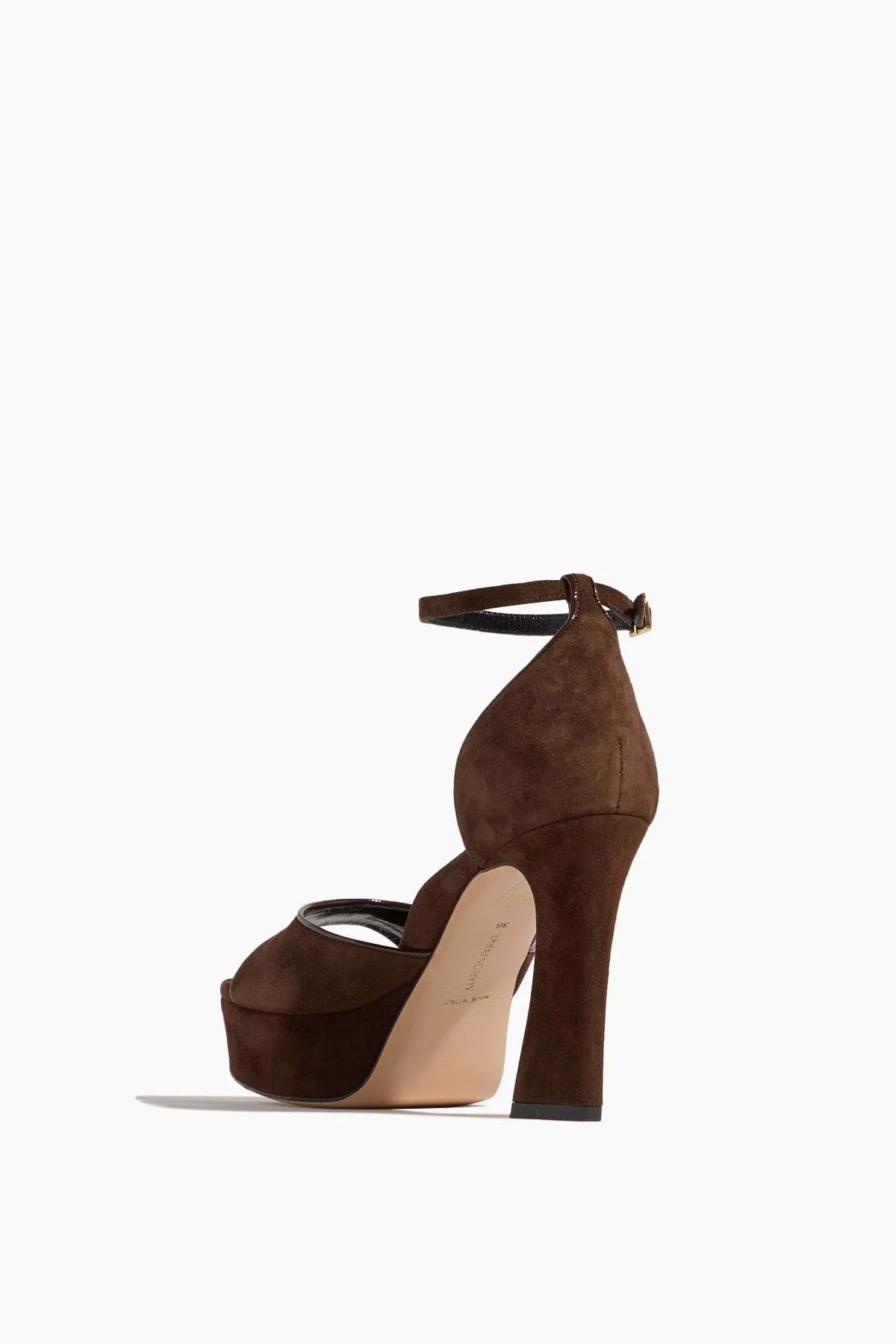 Carolina Platform Heel in Chocolate