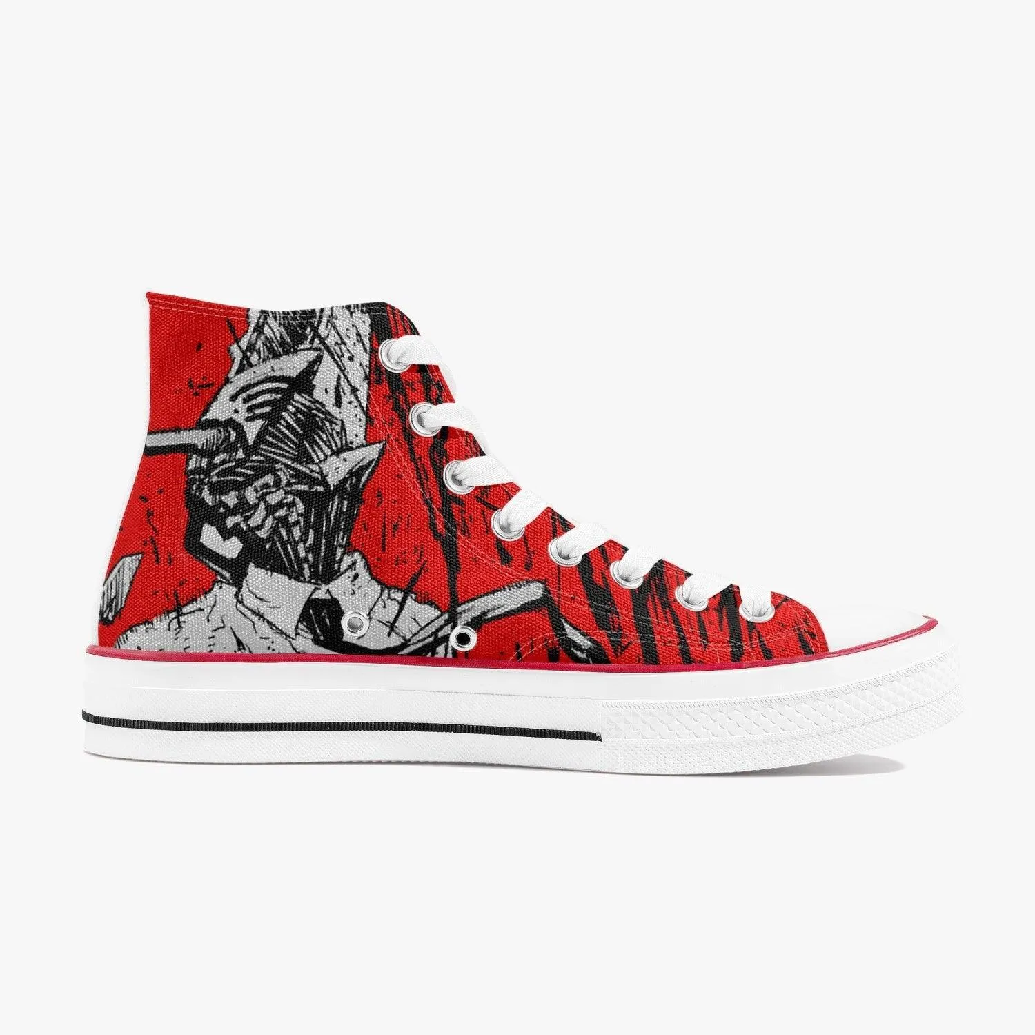 Chainsaw Man Denji Red A-Star Anime Shoes