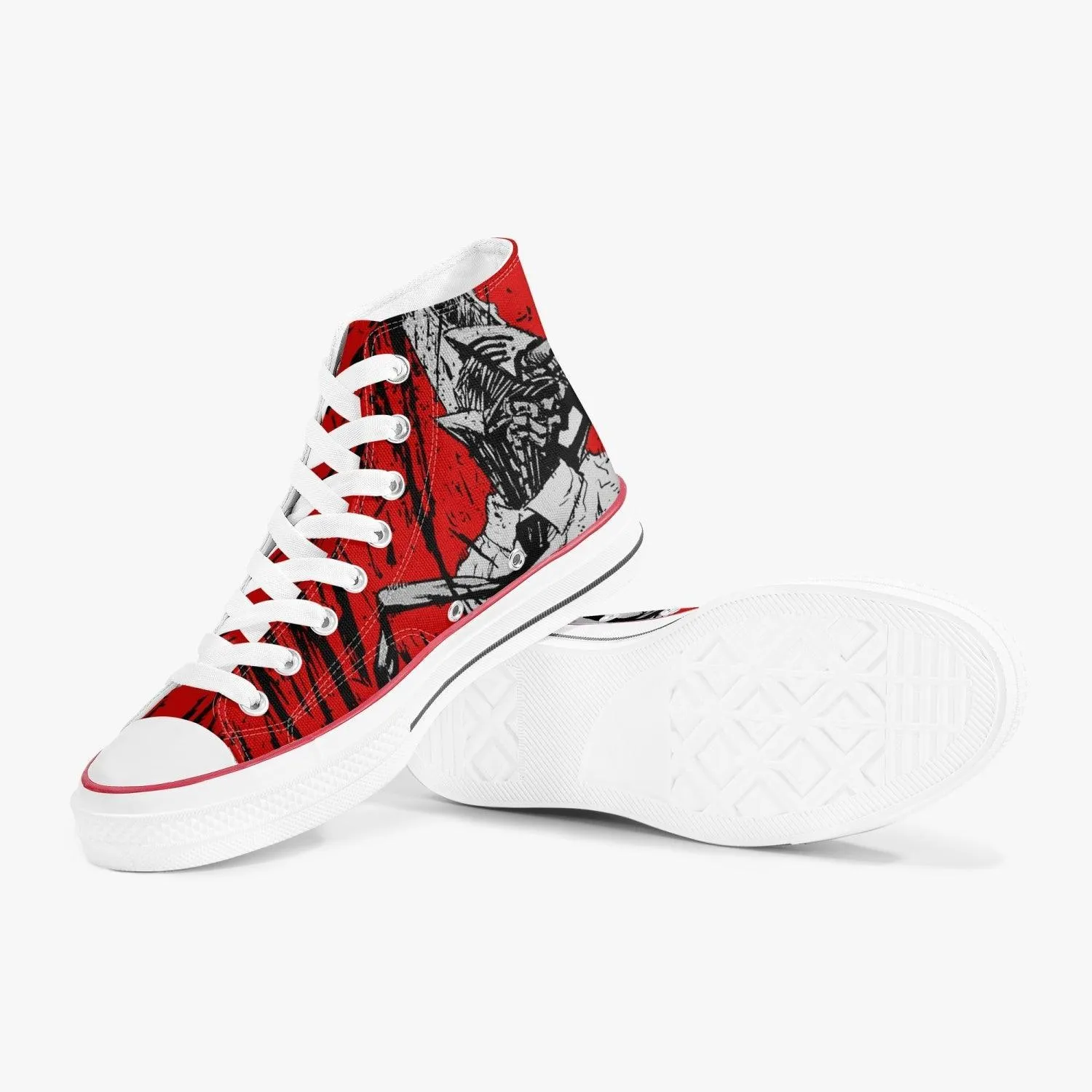 Chainsaw Man Denji Red A-Star Anime Shoes