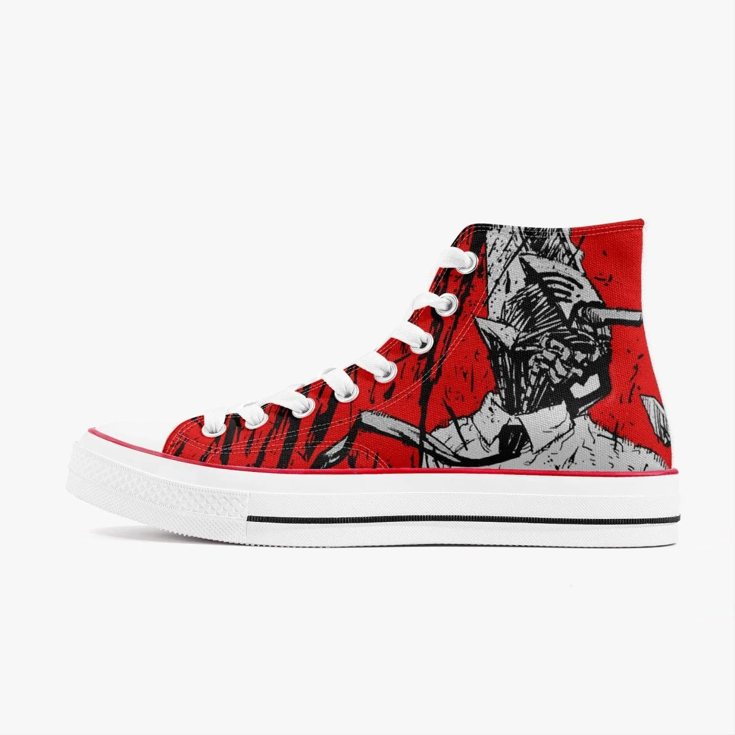 Chainsaw Man Denji Red A-Star Anime Shoes