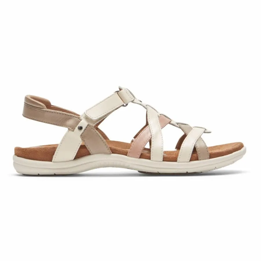 Cobb Hill Women's Rubey Woven Sandals- Cream