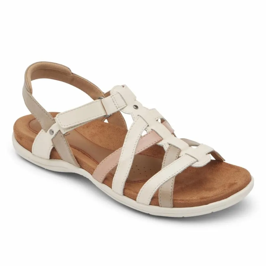 Cobb Hill Women's Rubey Woven Sandals- Cream