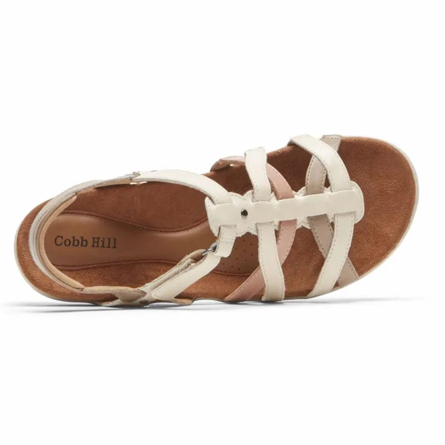 Cobb Hill Women's Rubey Woven Sandals- Cream