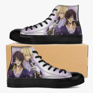 Code Geass Lelouch vi Britannia And Schneizel el Britannia A-Star High Anime Shoes