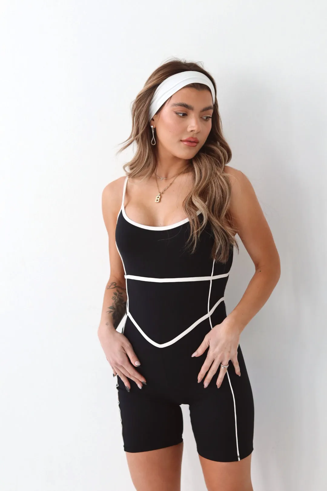 Contour Detailing Romper