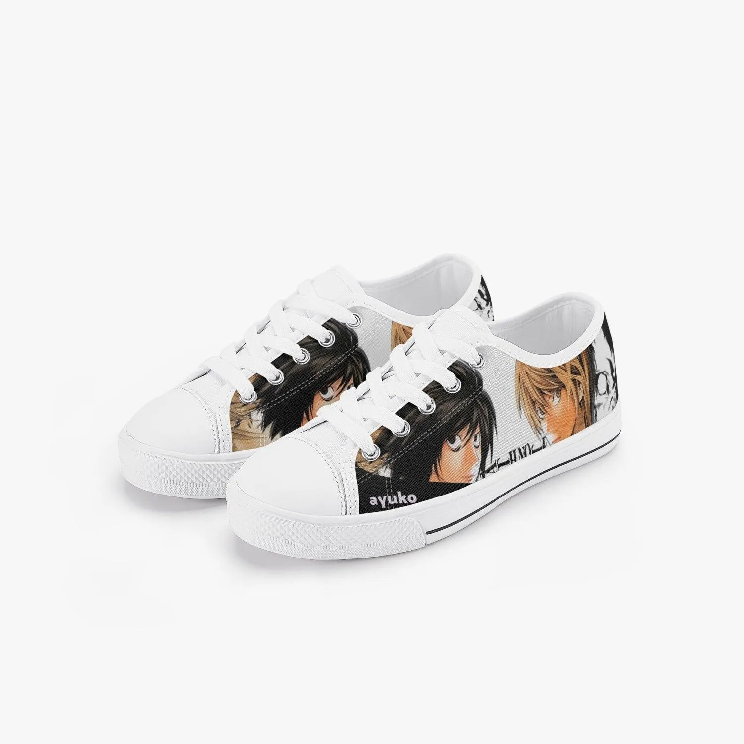 Death Note Light And L Kids A-Star Low Anime Shoes