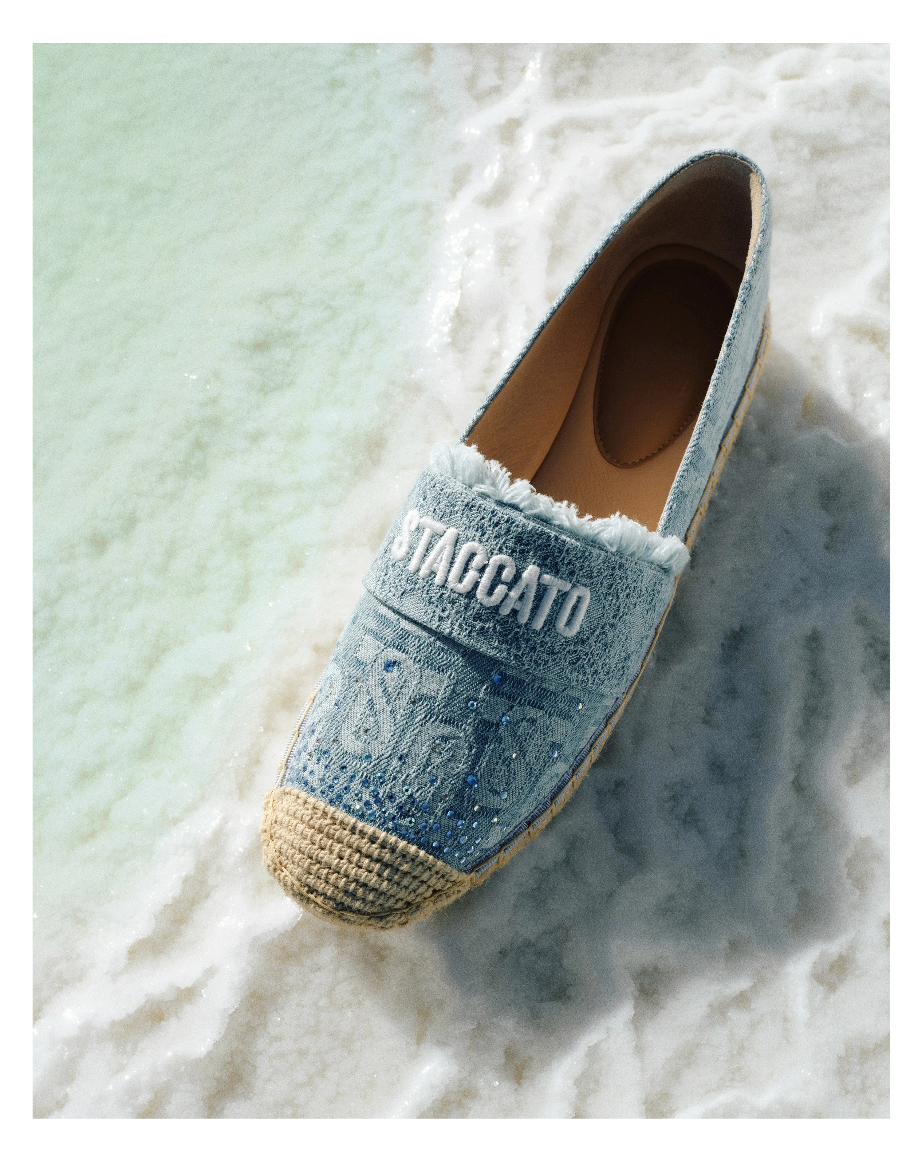 Denim ST Monogram Jacquard Espadrilles