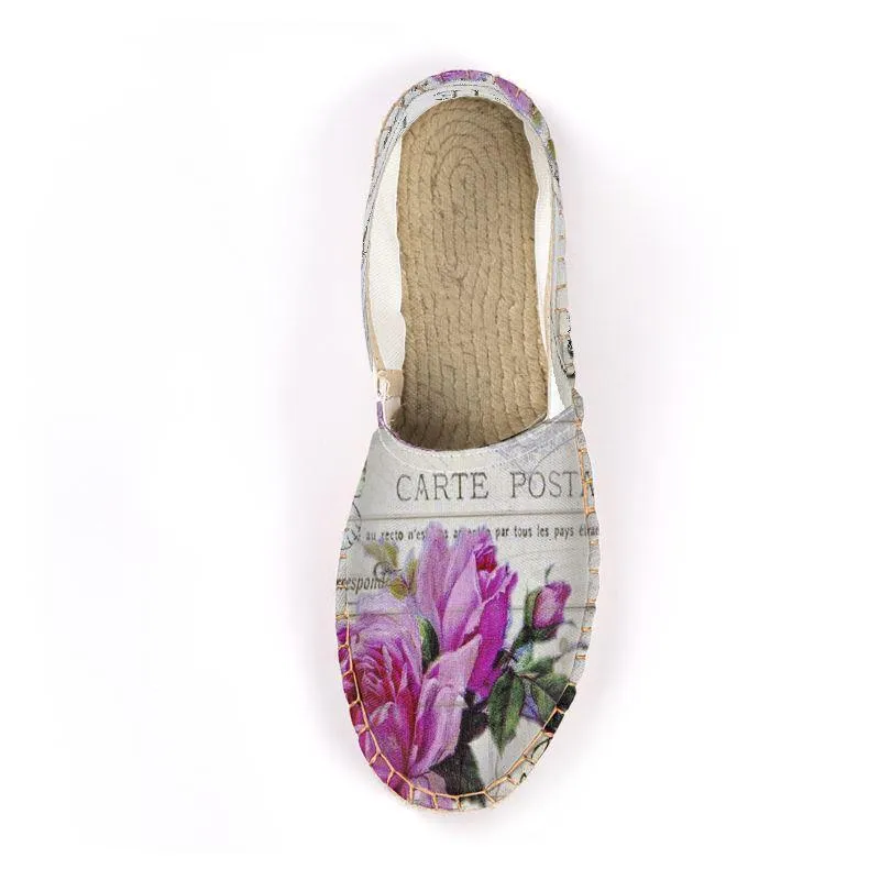 Elegant Handcrafted Jute Espadrilles - Timeless Parisian Style for Every Occasion