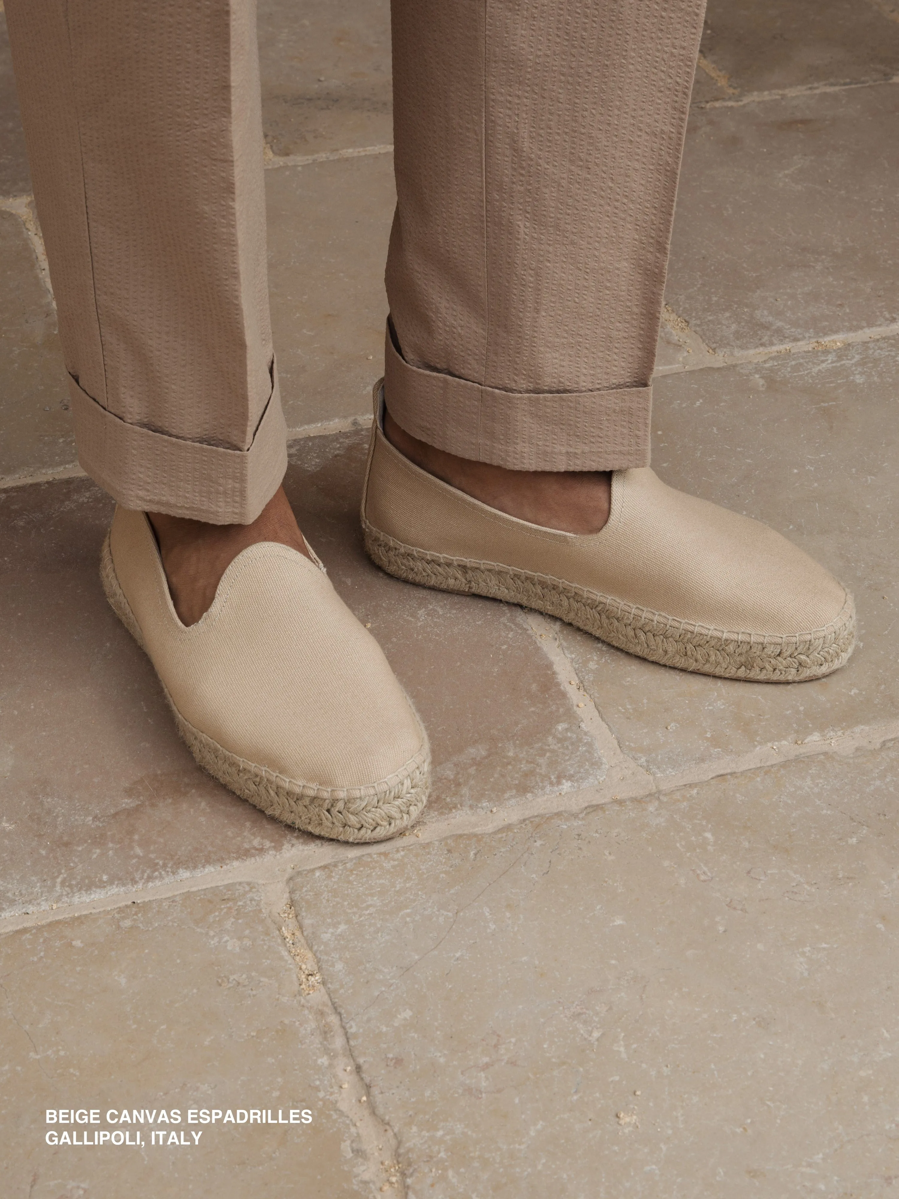 Espadrilles Beige Canvas