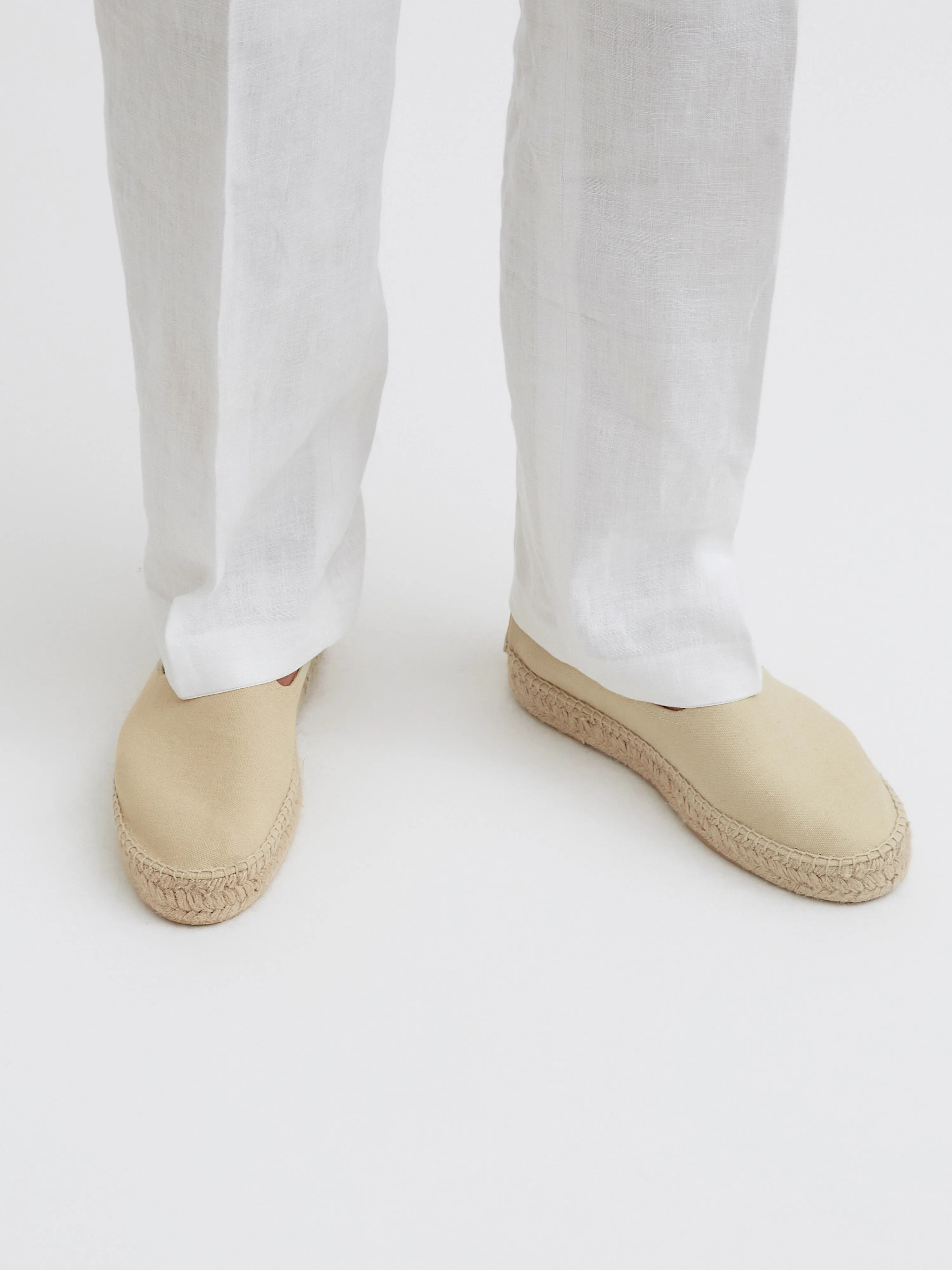 Espadrilles Beige Canvas