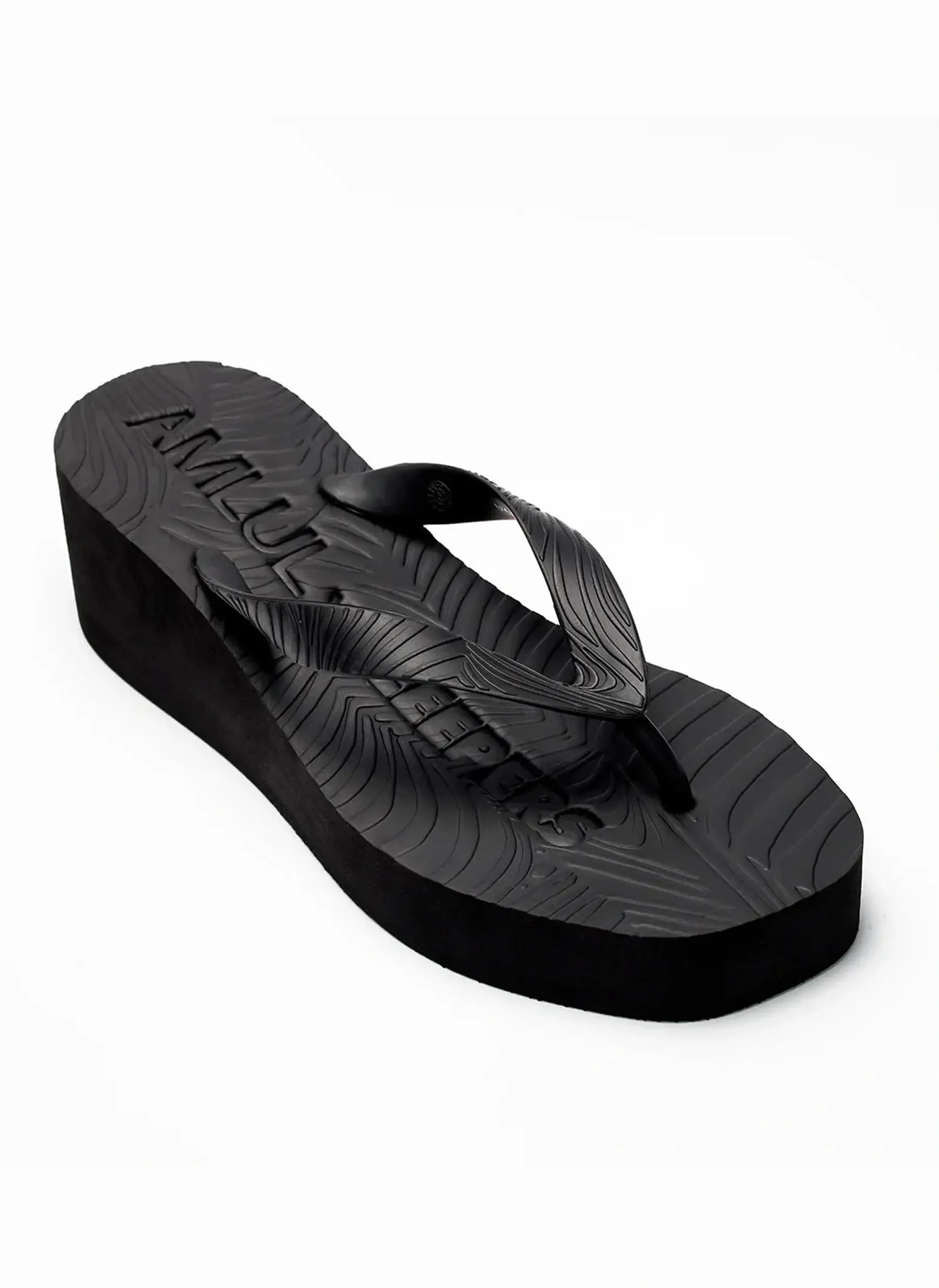 High Platform Flip Flop - Black