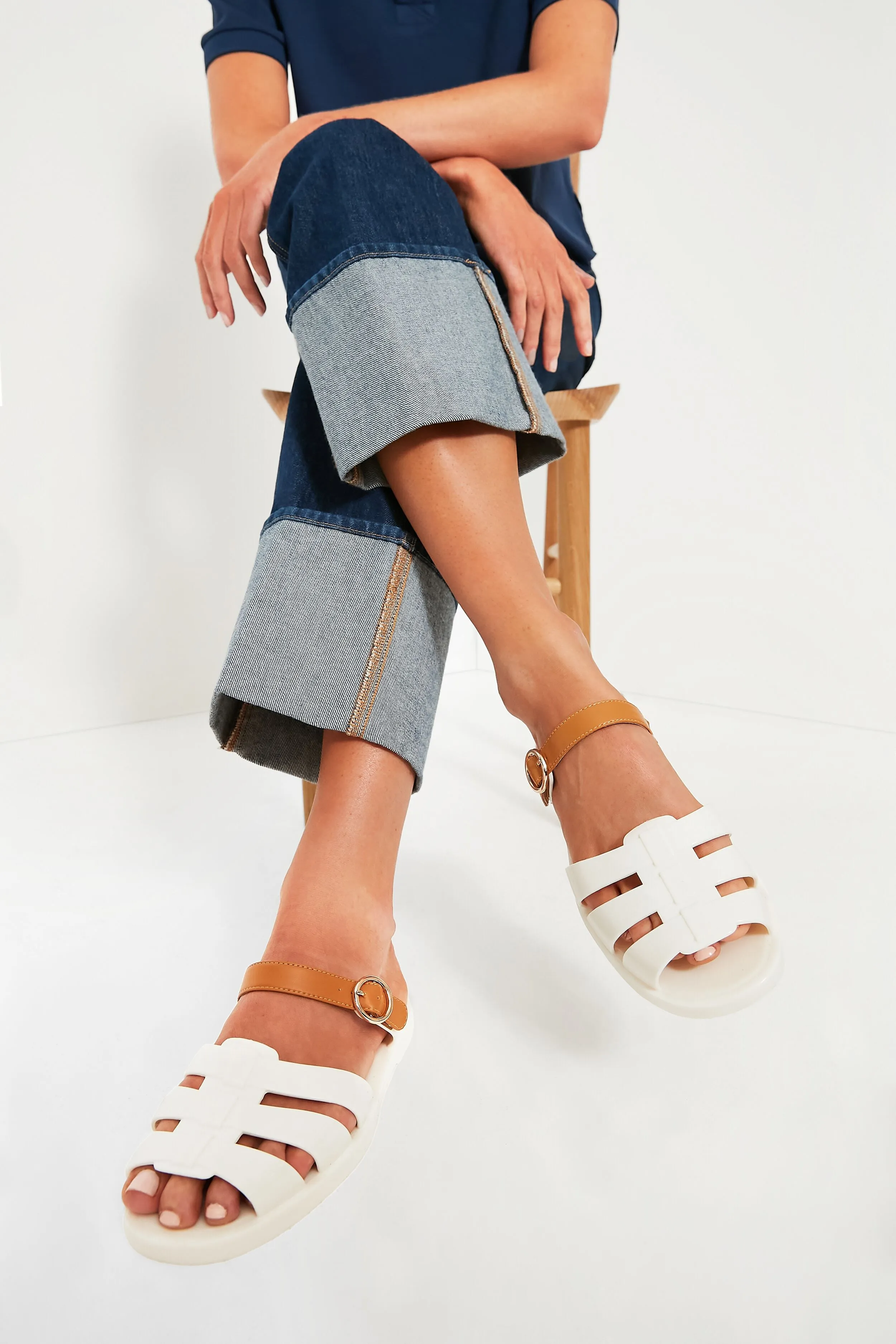 Ivory Riley Jelly Sandals