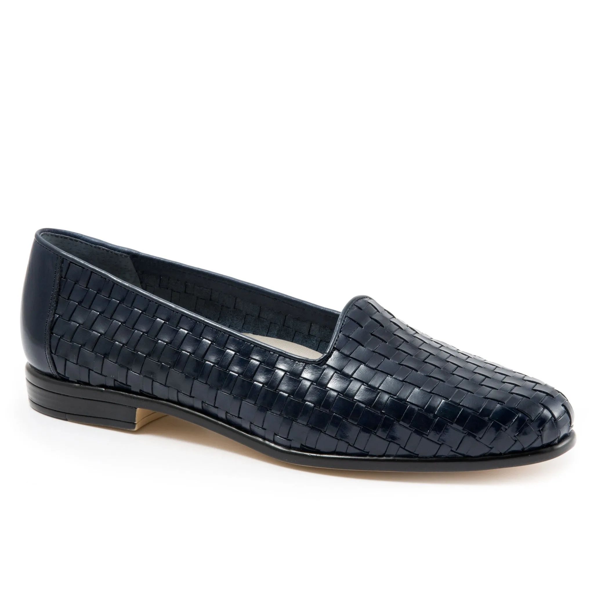 Liz Woven Navy Slip-on Shoes