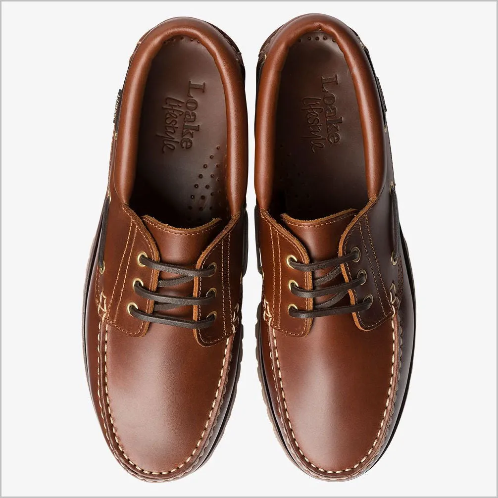 Loake 522 Brown Heavy Deck Shoe--