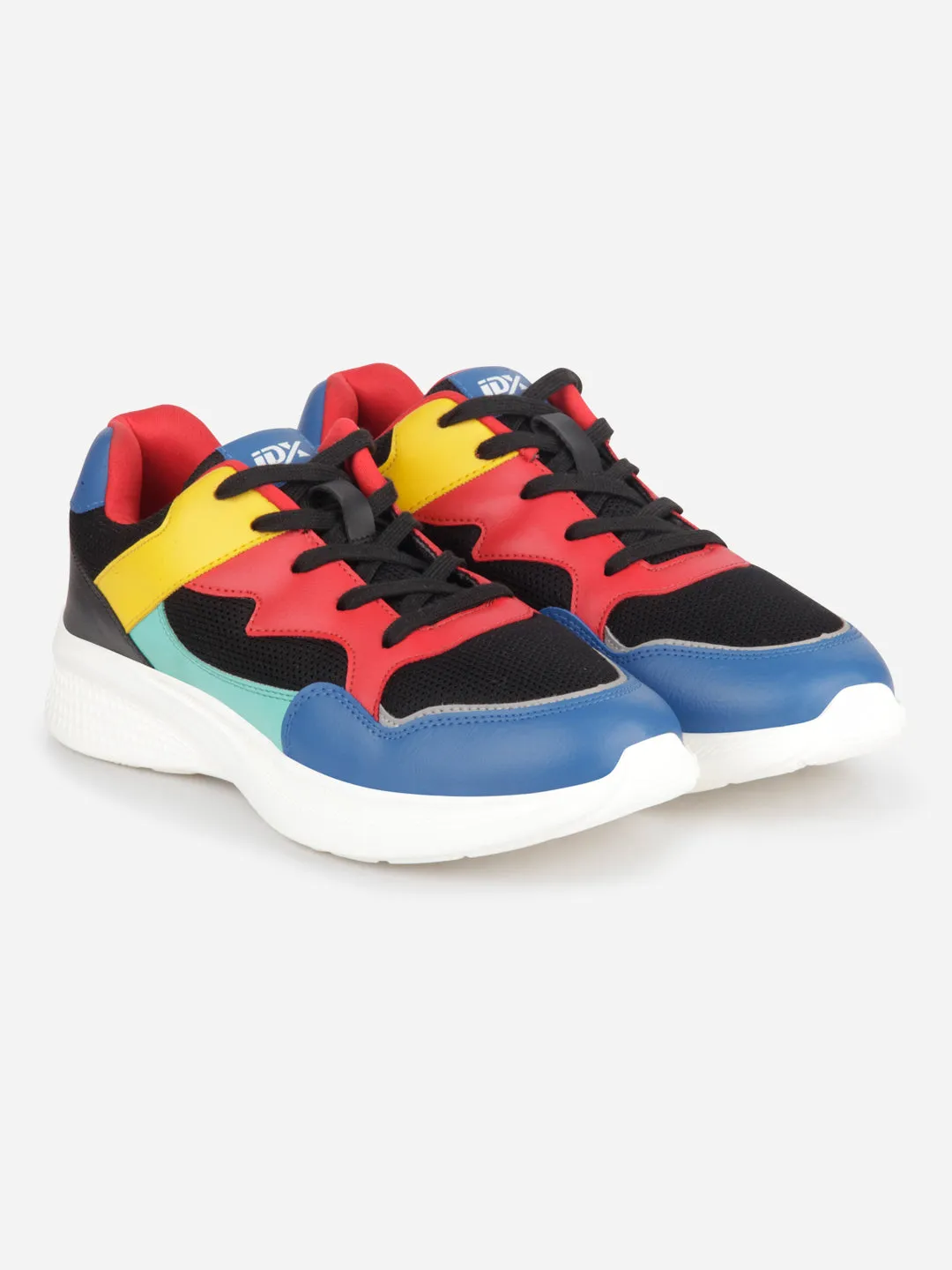 Men's Colourblocked Lace Up Sneakers (IX7136)