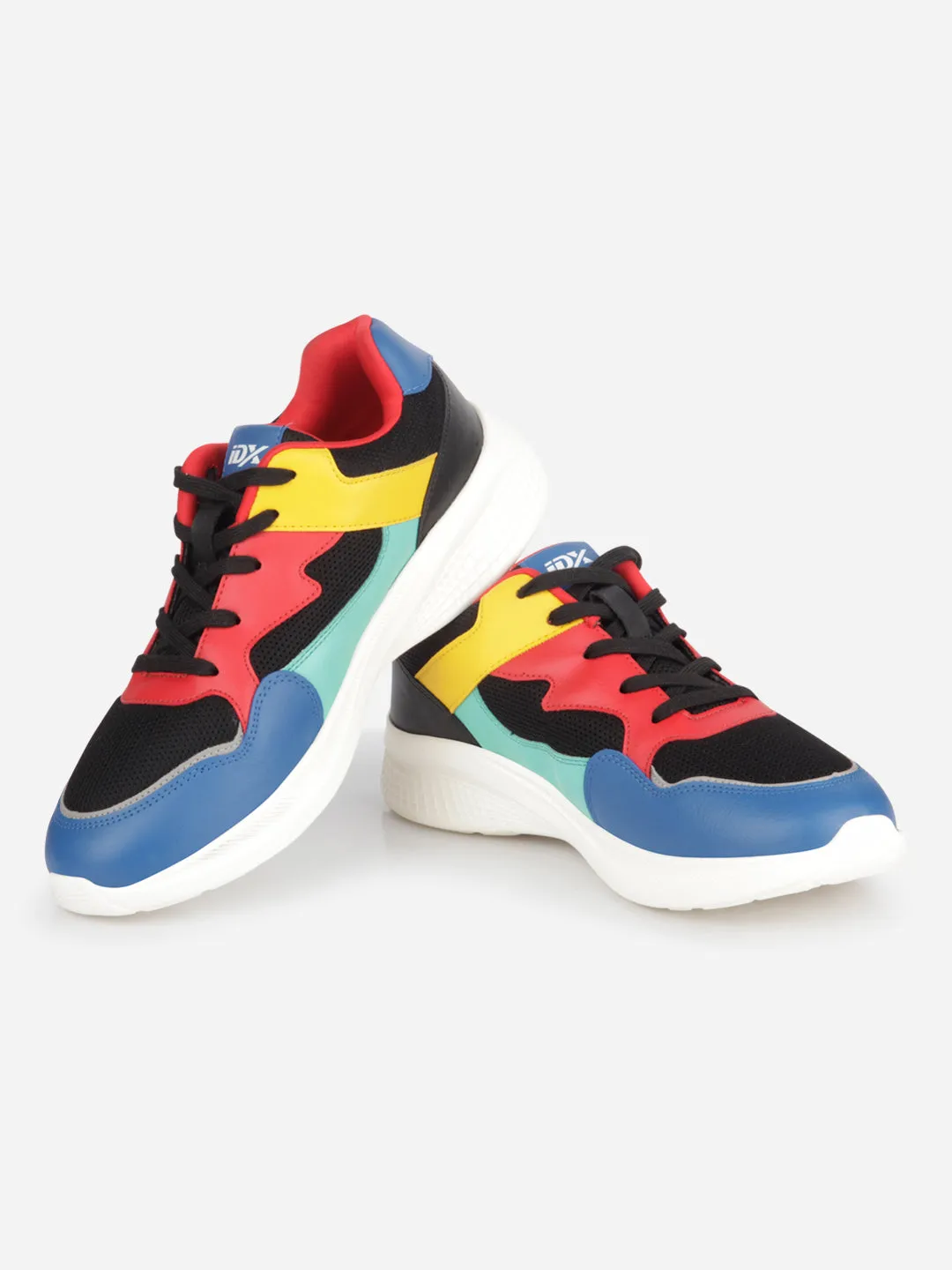 Men's Colourblocked Lace Up Sneakers (IX7136)