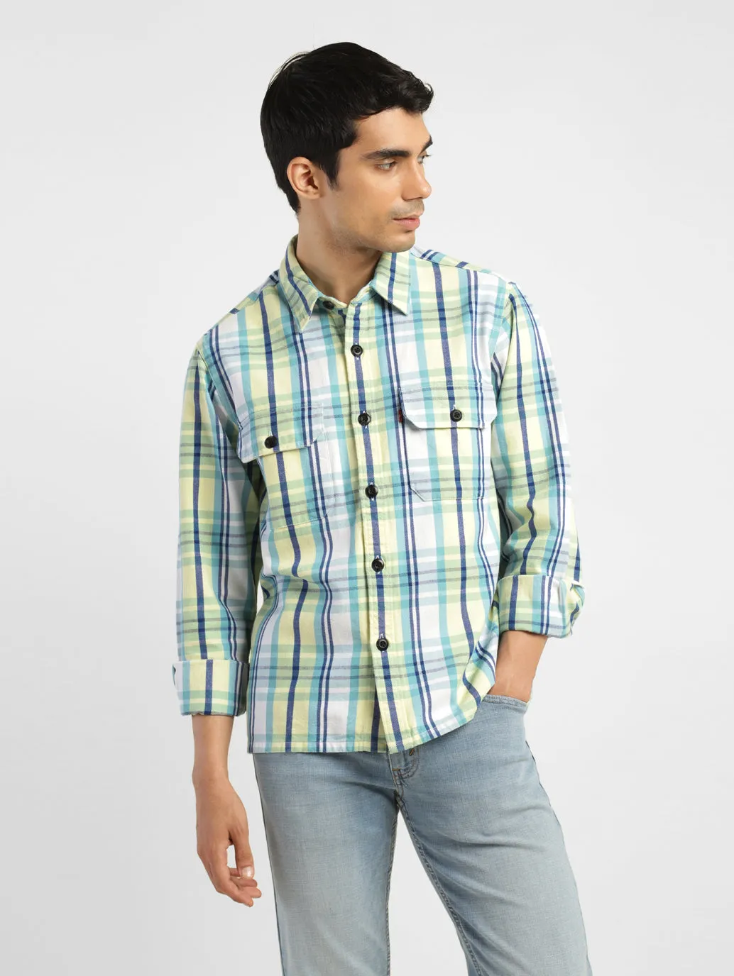 Men's Plaid Relaxed Fit Shirt