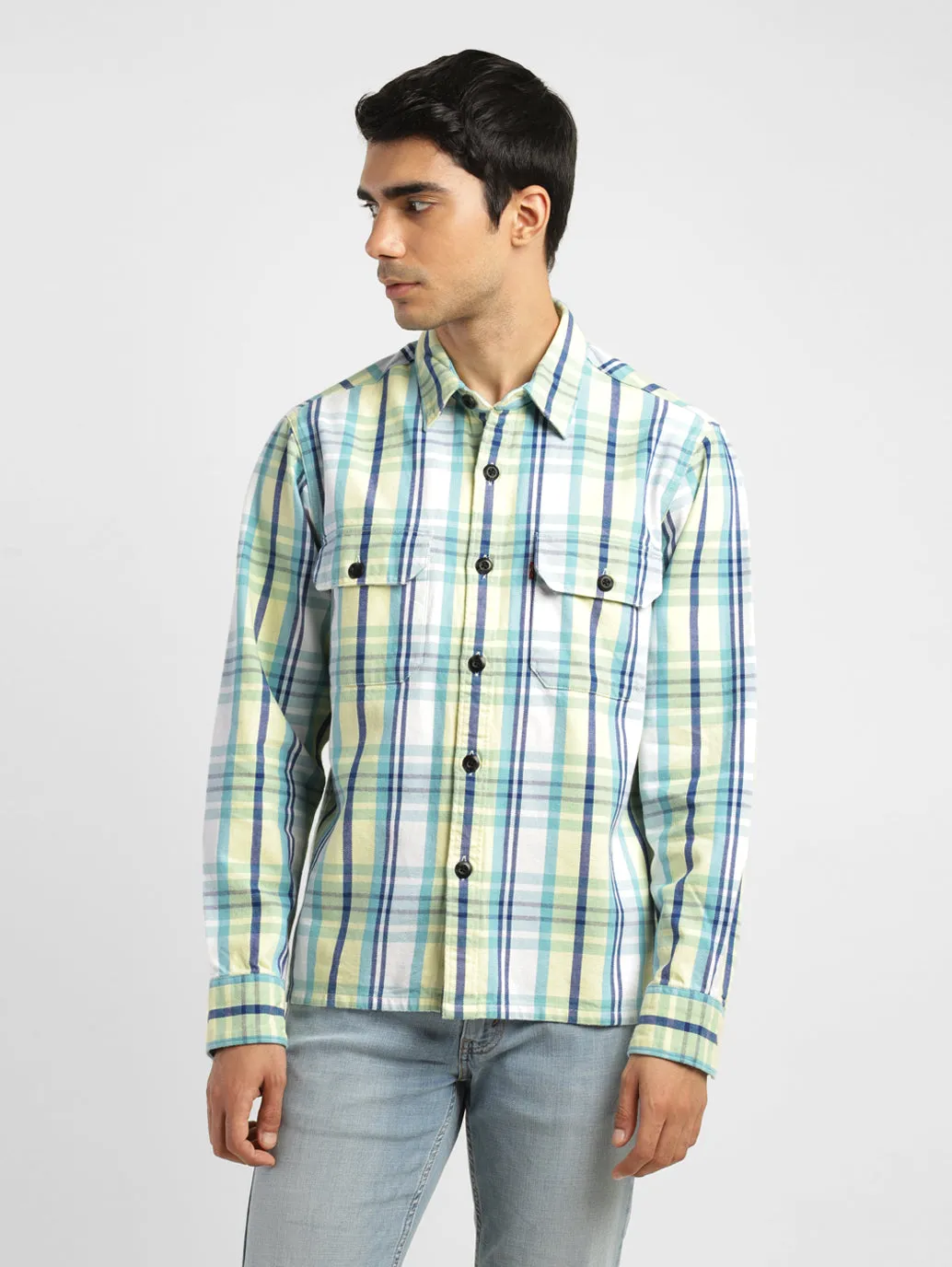 Men's Plaid Relaxed Fit Shirt