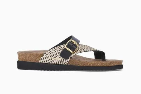 Mephisto Women's Helen Mix Sandals- Black Gold Cuba