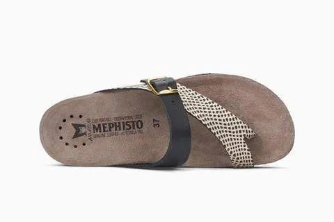 Mephisto Women's Helen Mix Sandals- Black Gold Cuba