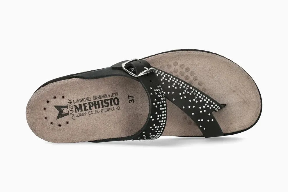 Mephisto Women's Helena Spark Sandals- Black