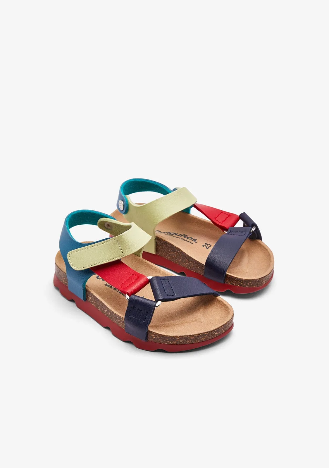 Multi Navy Strips Bio Sandals