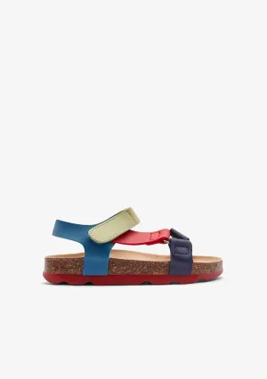 Multi Navy Strips Bio Sandals