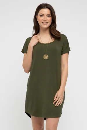 Niah Dress - Dark Olive